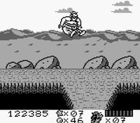 une photo d'Ã©cran de Asterix et Obelix (Game Boy) sur Nintendo Game Boy